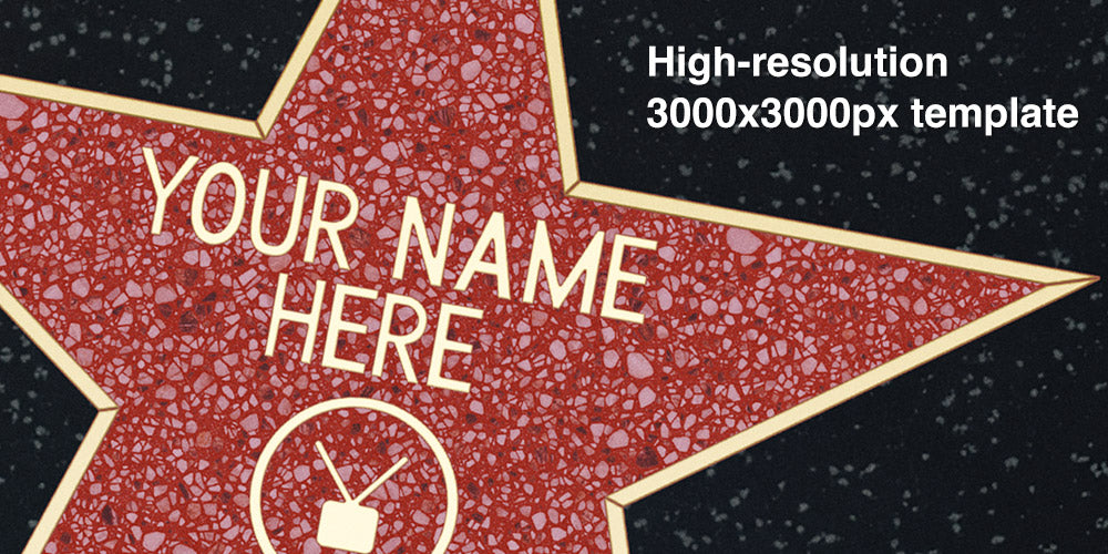 Hollywood Star Plaque