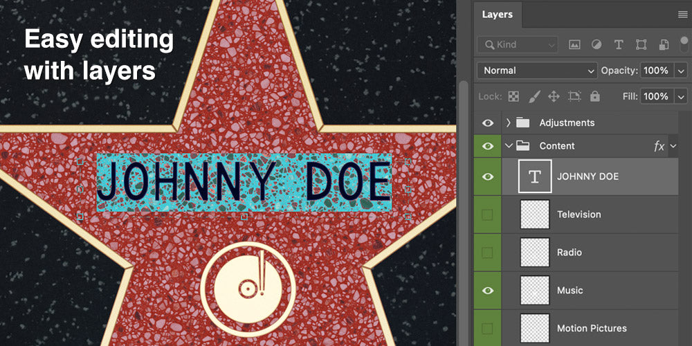 Hollywood Star Plaque